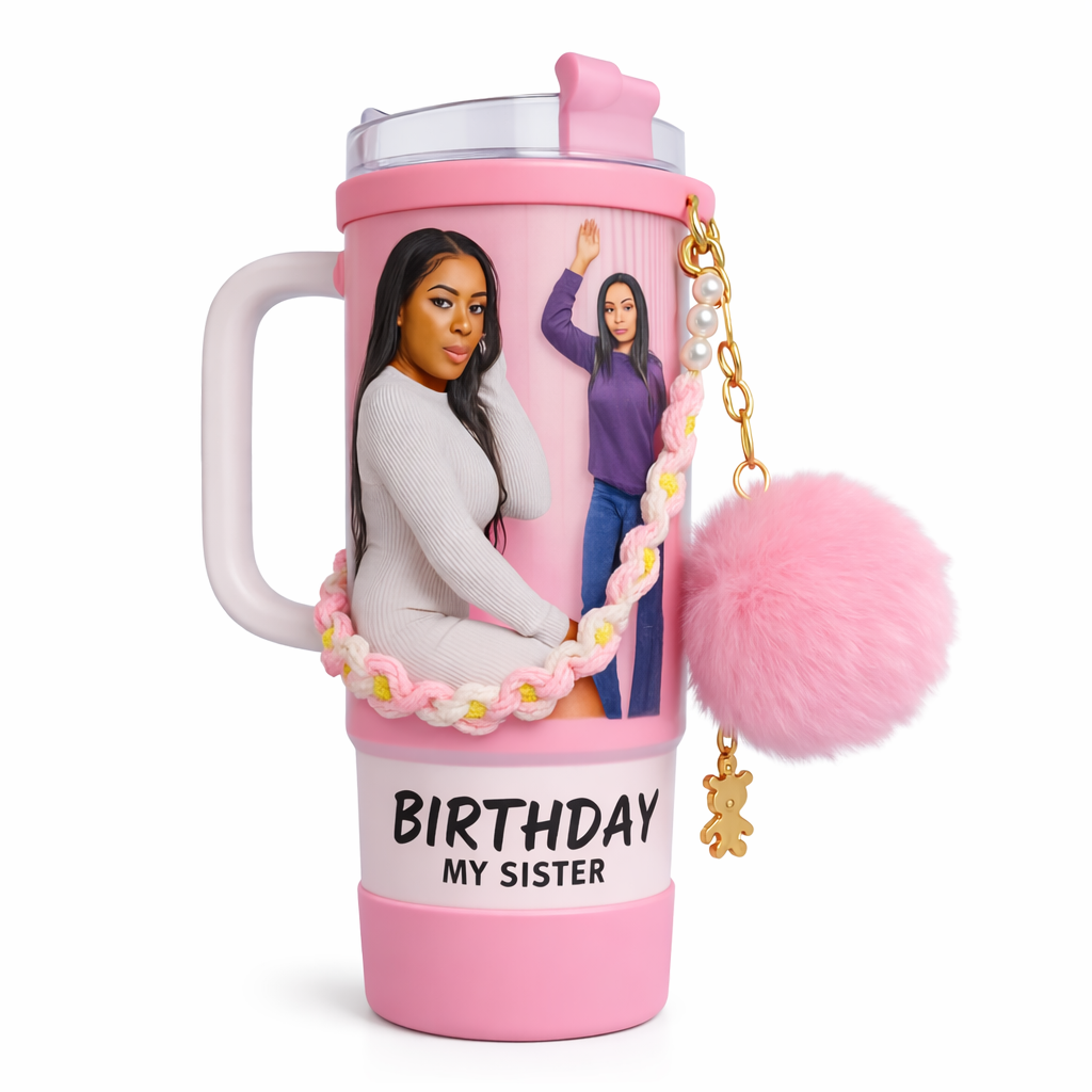 Personalized 40 oz Tumbler with Handle