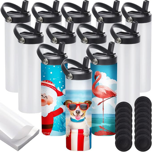 Sublimation Tumblers Flat Edge Blanks  20 oz