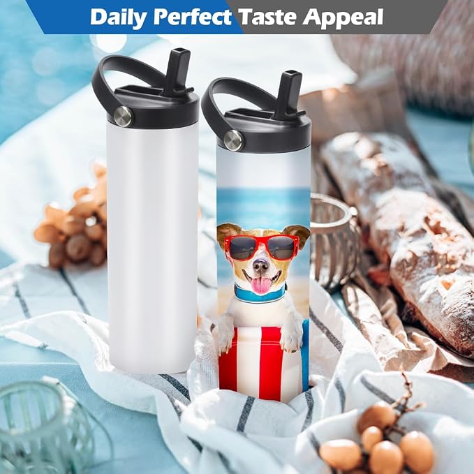 Sublimation Tumblers Flat Edge Blanks  20 oz