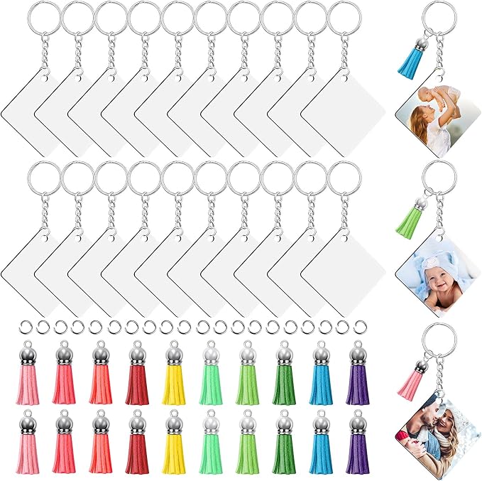 Square Sublimation Keychains