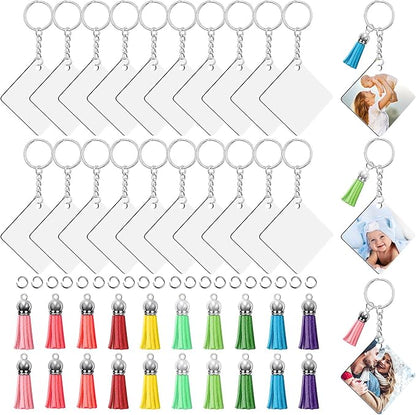 Square Sublimation Keychains