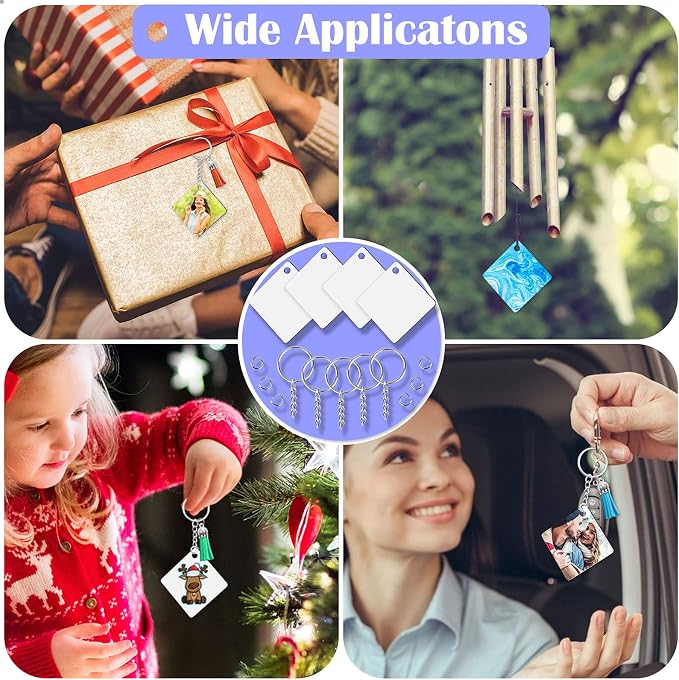 Square Sublimation Keychains
